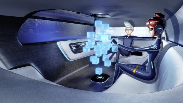 【写真を見る】自動運転中は半円状の5シーターに(写真はイメージ)