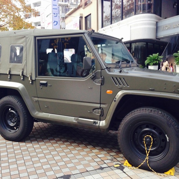 自衛隊の特殊車両展示(昨年開催の様子)