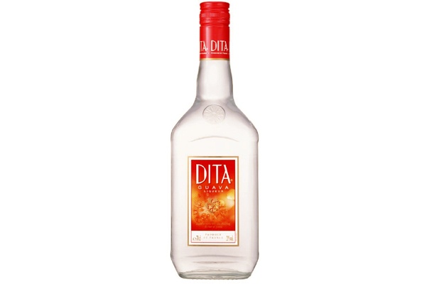 6/5発売の「DITA GUAVA」（3612円・700ml）。フルーティーで爽やかな味わいが特徴