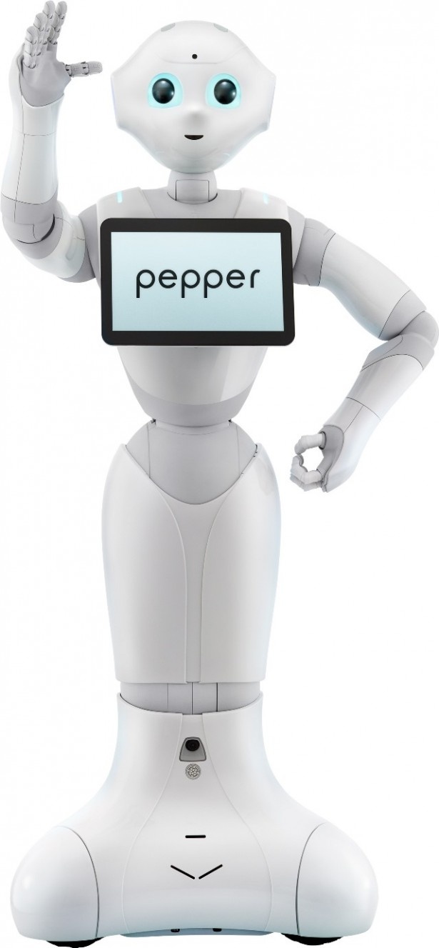 AI(人工知能)を搭載し、人に寄り添い自ら考えて行動する「Pepper」。会話はもちろん、家族の名前と顔を覚え、写真を撮ったり天気を教えてくれたり機能は様々