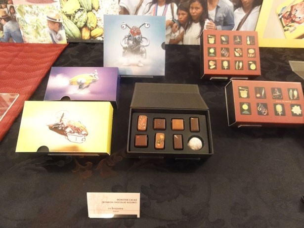モンスターがパッケージの「BONBON CHOCOLAT ASSORT SELECTION MONSTER CACAO NO.1～NO.3」(2016年2月初旬発売予定・2,916円～5,832円/税込)
