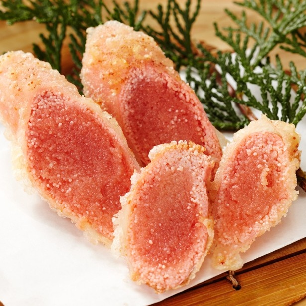 天ぷらの明太子（430円）はプチプチとした食感