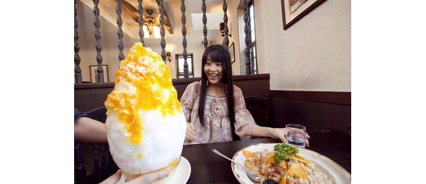 どデカ激辛カキ氷の登場にびっくり！