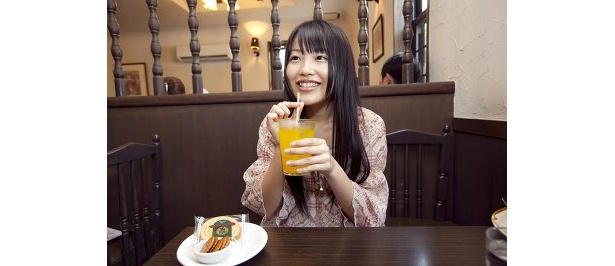 ジュースおいしい〜普通のオレンジでよかった（笑）