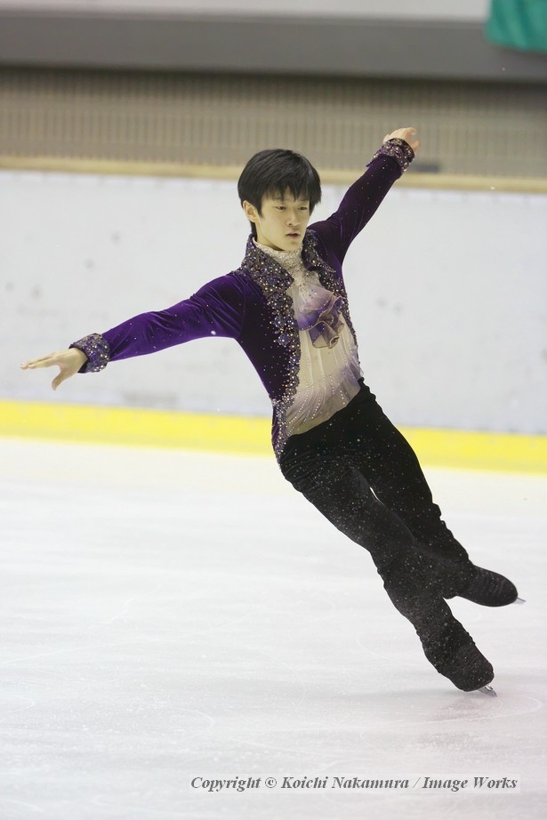 【写真を見る】西日本選手権のフリーでは、トリプルアクセルと4回転、それぞれ2回ずつ挑戦した山本草太