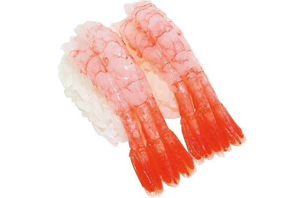 「甘えび3尾のせ」は通常の1.5倍のボリューム！