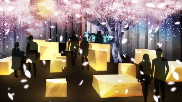 【写真を見る】風情豊かな日本橋が「花」と「光」であふれる演出が楽しめる