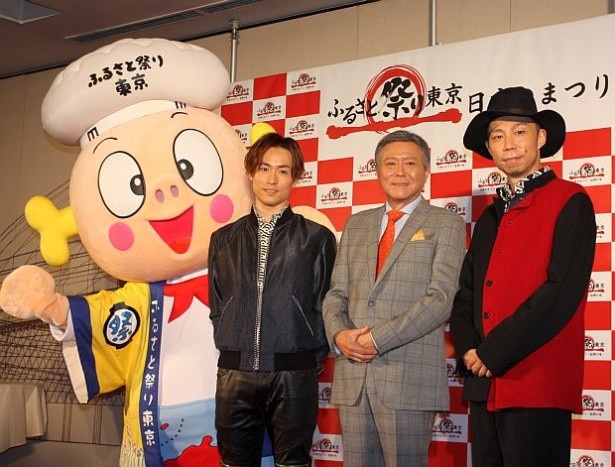 スペシャルプロデューサー小倉智昭、日本の祭りナビゲーターUSA、TETSUYAが出席した「ふるさと祭り東京2016」記者発表会