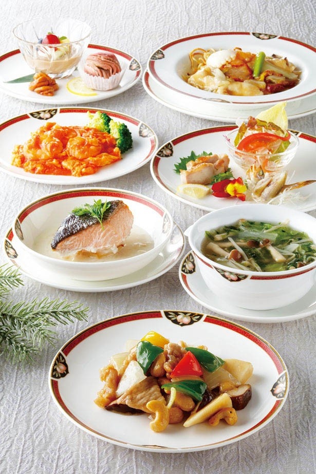 中国料理 桃花林のランチコース「楊貴妃ランチ～広尾町から～」(全7品・2600円)