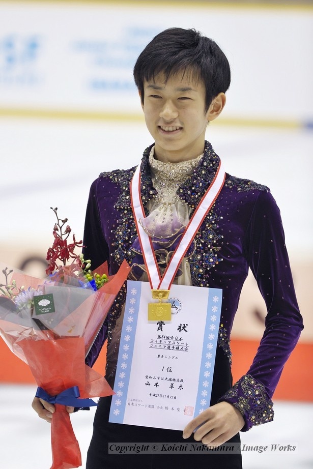 初の全日本ジュニアのタイトルを手にした山本草太。目標をひとつクリアし、次は世界制覇を目指す