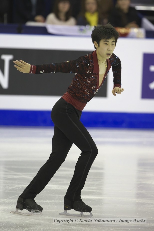 ボーヤン・ジンの演技。練習では安定していたジャンプが、試合本番だけクリーンに決まらなかったのが残念だ