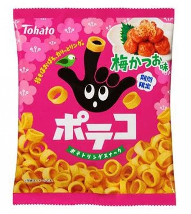 「ポテコ・梅かつお味」(税抜、参考小売価格 各122円)も新発売