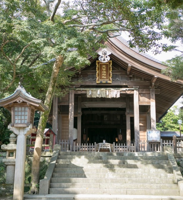 【写真を見る】潮見公園展望台で初日の出を拝んだ後は、志賀海神社に参拝するのがおすすめ