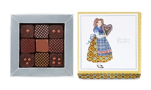 クリスティーヌ・フェルベールの「ショコラアソート プラリネ」(9個入り・4104円)