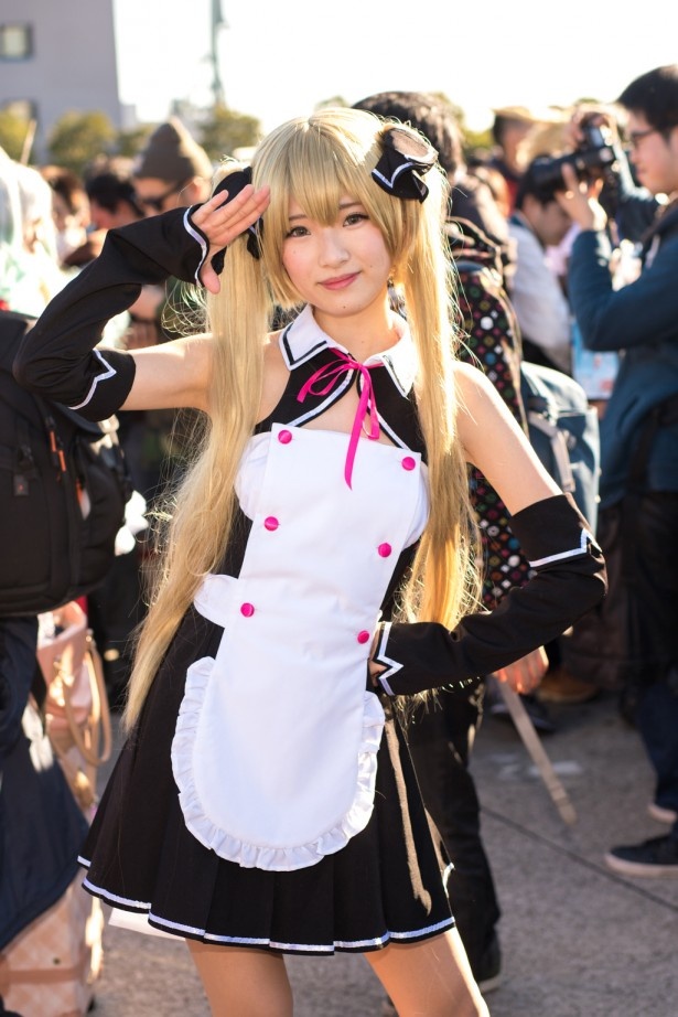 恋愛シミュレーションゲーム「ドリームクラブ」に登場するキャラクター、魅杏のコスプレをするふとんさん