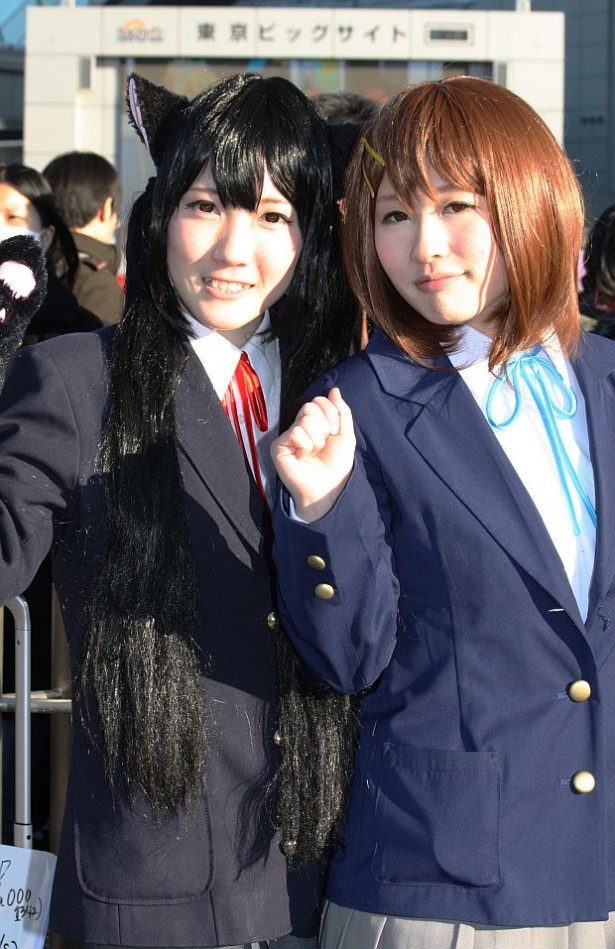 屋外のコスプレエリアで撮影！