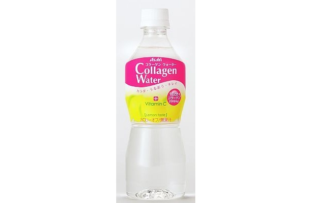 「アサヒ コラーゲンウォーター PET500ml」は従来の350mlから容量が増え、水分補給がしっかりできるサイズになっている