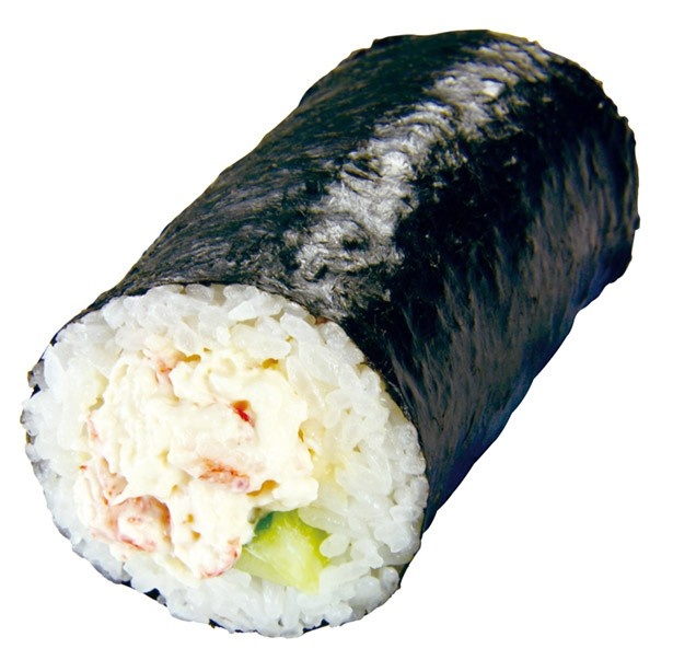 えびマヨ、キュウリを巻いた「えびマヨ巻」(税抜220円)