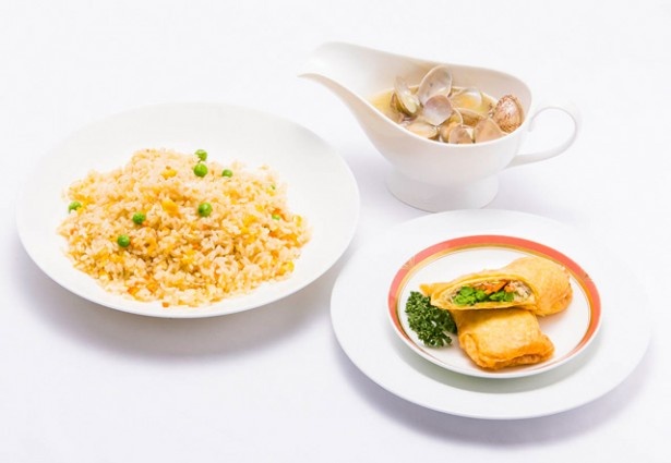 「栄養満点！ボリュームたっぷりトロトロチャーハン＆クルクルあでやかなお惣菜卵の春巻き」は、西鉄グランドホテル 中国料理 「桃林」のランチセット(2000円)として登場