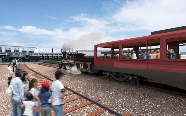 京都鉄道博物館では聚落(じゅらく)ぶどう色の客車を新造。毎日運行するのは博物館以外でも数少ない取組となる(写真はイメージ)