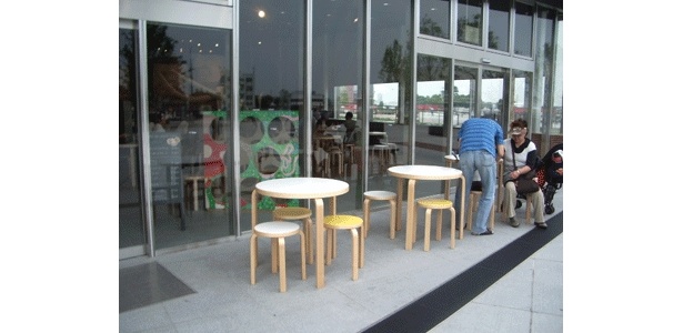 象の鼻カフェ前のテラス席
