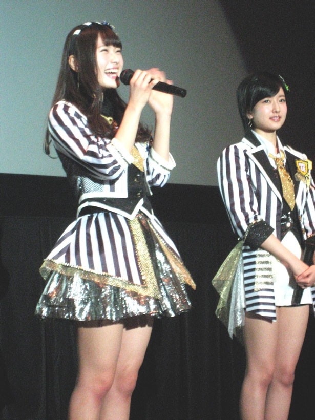 NMB48の渋谷凪咲（左）・須藤凜々花（右）