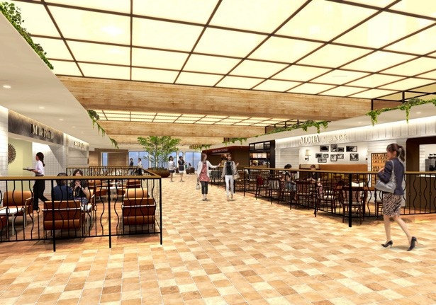 11階のカフェ＆ダイニングには、新業態4店舗と池袋エリア初出店の5店舗が登場。メイン通路沿いにはテラス席も