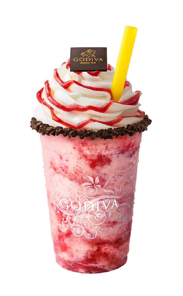 見た目も味も華やかな「ショコリキサー ホワイトチョコレート ストロベリーパルフェ」(650円)