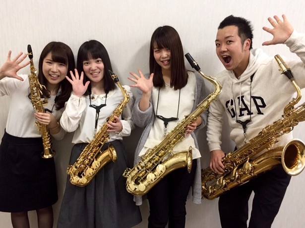 大阪音楽大学の学生によるサックスのライブも行われる