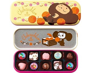 チェブラーシカ＆ゴンチャロフのコラボチョコが発売