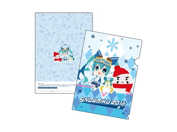 さっぽろ雪まつり公式グッズ「さっぽろ雪まつり×SNOW MIKU 2016 クリアファイル」(350円)