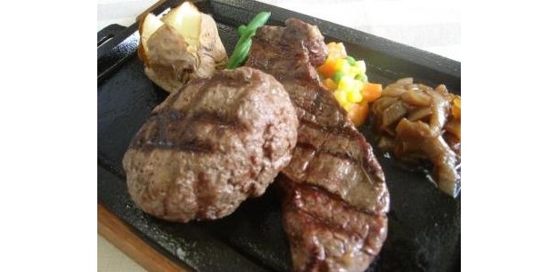 リブロースとオリジナルハンバーグ￥2980（Ｒセット）