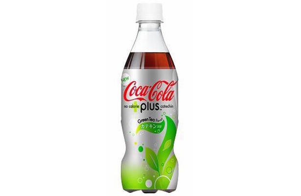 こちらは6/8発売、緑茶風味の「コカ・コーラ プラス カテキン」（147円・500ml）