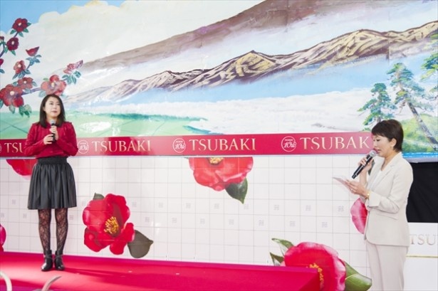 “TSUBAKI湯”のお披露目イベントの様子