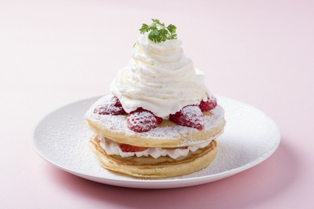 とちおとめをたっぷり使ったチロリカフェの「とちおとめのパンケーキ」(1日20食限定・980円)