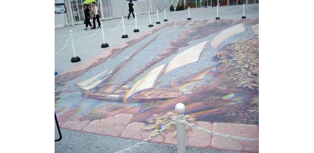 いよいよ自分の番が。手前から見た絵はこんな感じです