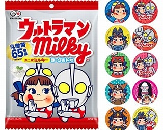 ペコちゃんも“シュワッチ”！ウルトラマンとのコラボ登場