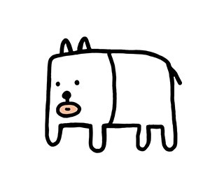 かっこいい犬。札幌に！パルコで田辺誠一画伯の絵画展