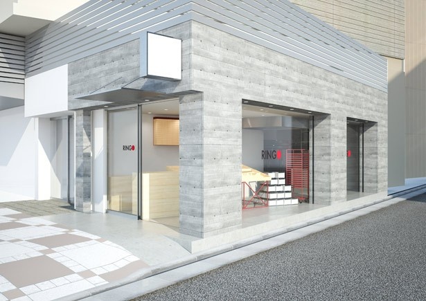 JR池袋駅 東口階段上にオープンする、焼きたてカスタードアップルパイ専門店「RINGO」