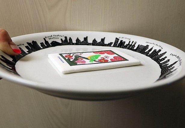 横から見た花札カードマシュマロ