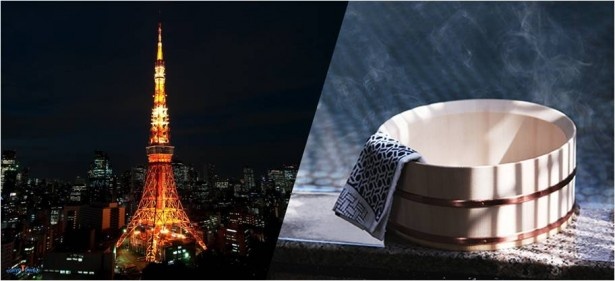 レクサスが東京タワーの大展望台に、「天空の湯会」と銘打ち、小山薫堂プロデュース、隈研吾デザインによる「風呂」を展示する