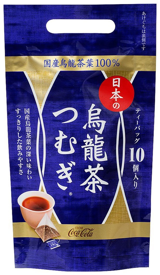【写真を見る】ティーバッグタイプの「日本の烏龍茶 つむぎ」(希望小売価格・税抜369円/10パック入り)も新登場！