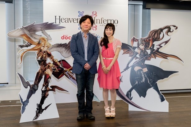 【写真を見る】記者説明会に出席した、声優の杉山紀彰(左)と椎名へきる(右)