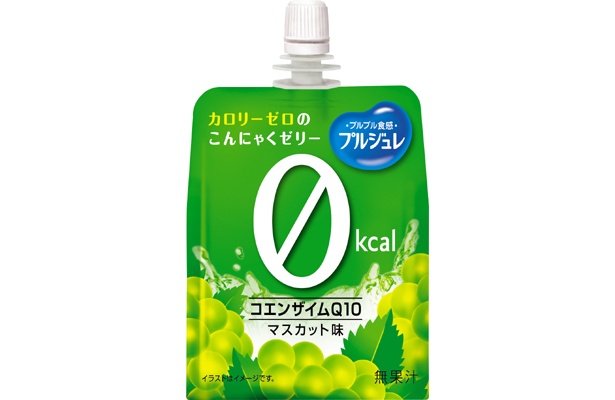 抗酸化成分コエンザイムQ10を3mgの他、代謝サポート系の4種類のビタミンB（1日あたりの栄養素等表示基準に対して50％）や食物繊維を配合している「プルジュレ　コエンザイムQ10」