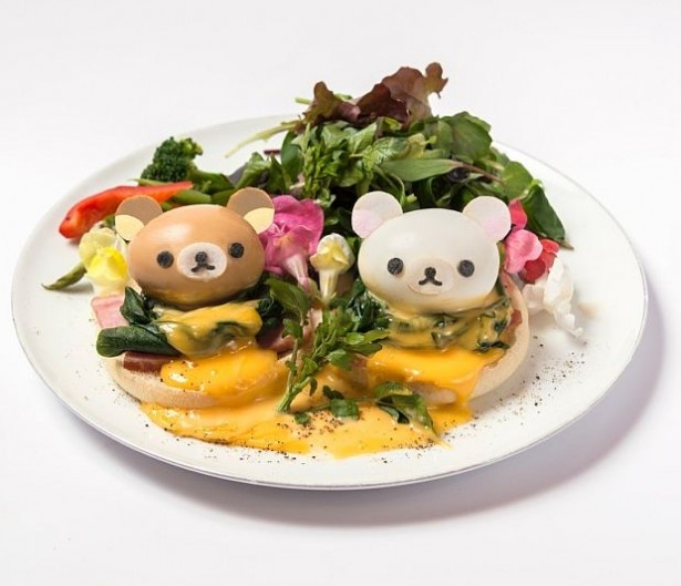 かわいいメニュー！「なかよし エッグベネディクト」(税別1580円)