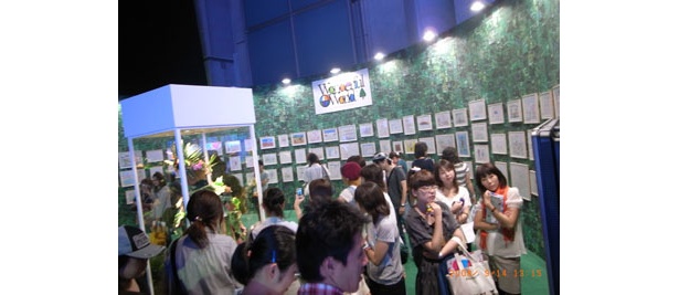ＪＩＣＡの協力により、世界中の子供たちが描いた絵が展示された　