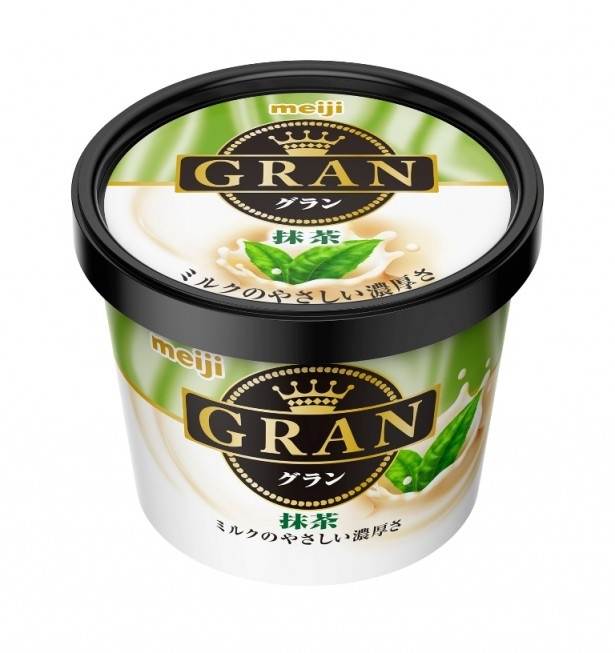 京都産抹茶の風味と香りが楽しめる贅沢な味わいに仕上げた「GRAN 抹茶」(希望小売価格・税抜180円)