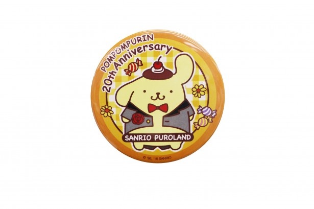 ポムポムプリンが大きく描かれた「缶マグネット」(450円)