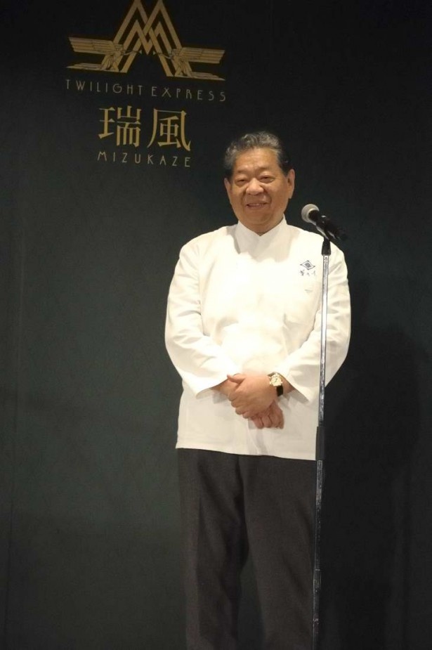 瑞風では「ここでしか食べられへんような、地産地消のお料理を出します」と語る菊乃井3代目主人の村田吉弘さん