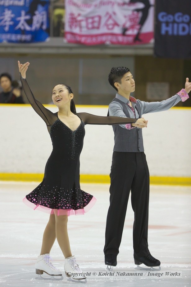 深瀬・立野組、全日本ジュニア選手権、フリーダンスの演技